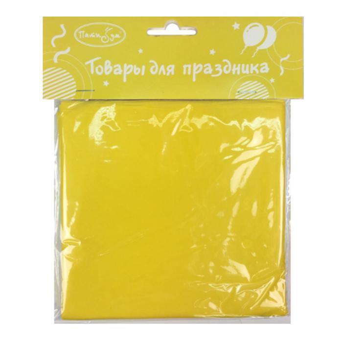 Скатерть п/э однотонная Yellow (Желтый), 1,21*1,83 м