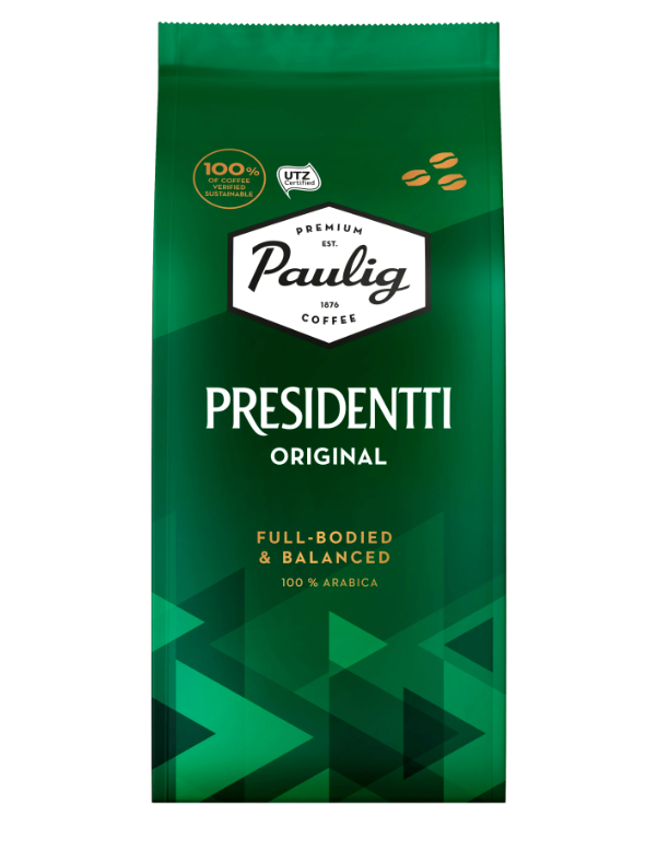 Presidentti original. Паулиг Блэк. Paulig кофе. Лента кофе Paulig.