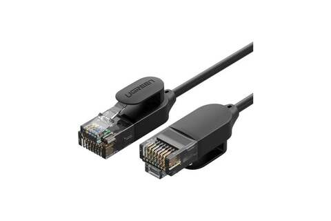 Кабель  UGREEN NW122 (70654) CAT 6A Pure Copper Ethernet Cable. Диаметр 2.8, 5м, черный