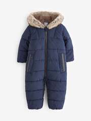 Комбинезон утепленный с капюшоном для мальчика Next Q53-257, Темно-синий