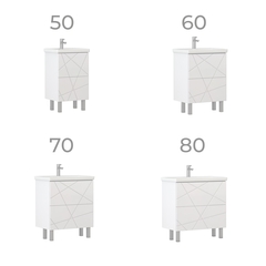 Тумба под раковину Geometry 500-0-2 (Фостер)