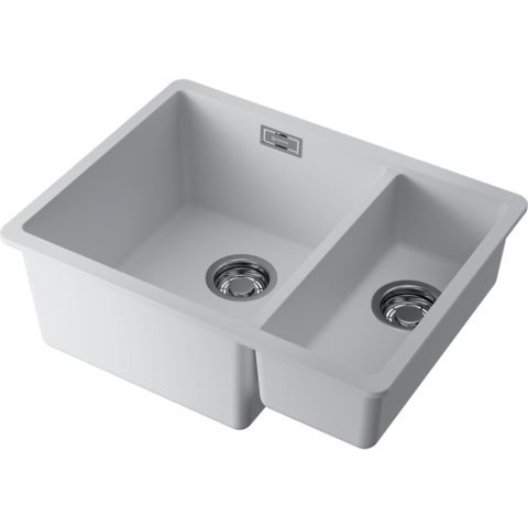 Omoikiri 4997526 Мойка Kata 55-2-U-WH Artgranit/белый