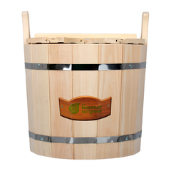 Запарник 15 л. с крышкой, «С лёгким паром», липа, 