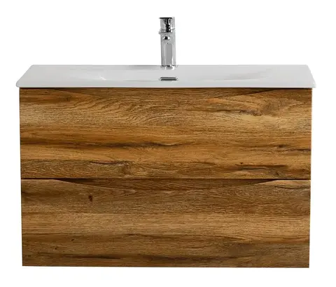 BelBagno MARINO-CER-MINI-700-2C-SO-RR-P MARINO-CER-MINI База под раковину подвесная с двумя выкатными ящиками, Rovere Rustico, 696x390x500, MARINO-CER-MINI-700-2C-SO-RR-P