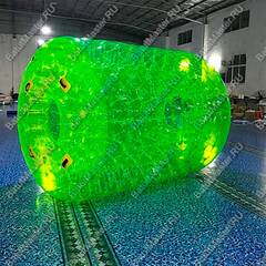 Аттракцион Водный роллер (Гидророллер) «Ярко-зелёный» ПВХ 2*1,8*1,8 м