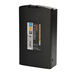 Набор сверл по металлу 1-13мм 25шт DIN338 HSS-G TiN 118° (пл. кейс) Terrax by Ruko A250215TRO