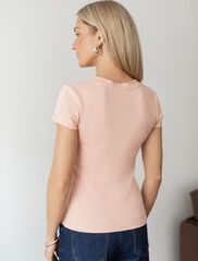 Футболка из плотного трикотажа с плетением риб 1*1  D49.126 (130385)