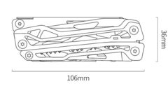 Мультитул NexTool Multifunction Knife Black (10 функций)