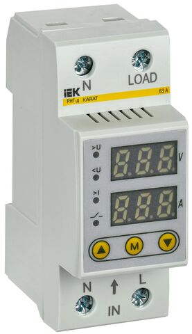 Реле напряжения и тока РНТ-д однофазное 36мм 63А IEK