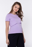 Футболка для беременных и кормящих 10590 сиреневый