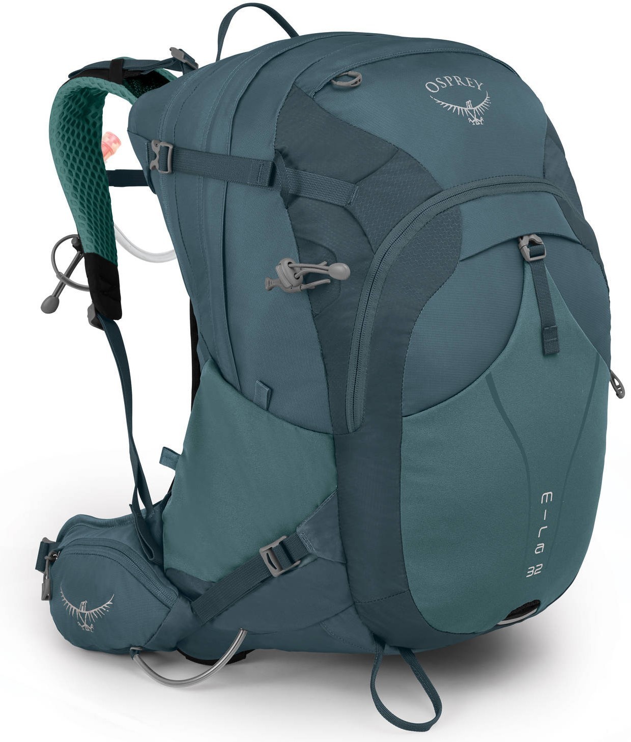 Туристические рюкзаки Рюкзак Osprey Mira 32 Bahia Blue Mira_32_S19_Side_Baha_Blue_web.jpg