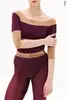 4 Sleeves Horizon leotard | wine