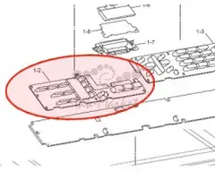 Клавиатура панели оператора левая BROTHER MFC-7320 (LS0814001)