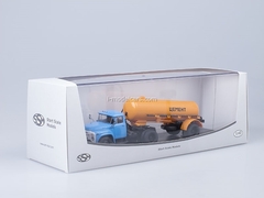 ZIL-130V1 later with semitrailer TC-4 Cement orange Start Scale Models (SSM) 1:43