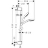 Душевой гарнитур 91,5 см 3 режима Hansgrohe Croma Select E 26593400