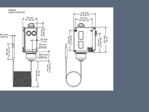 Термостат регулируемый RT3 Danfoss 017-501766