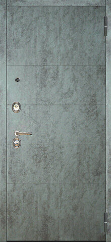 Теплая дверь входная Аргус Люкс 3К 2П Агат/Анастасия-1, 2 замка, 1,8 мм металл, (темный бетон+вайт) #2