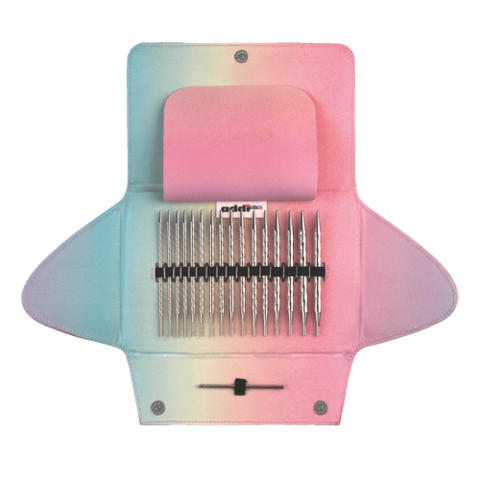 Addi Click Unicorn Lace Long Tips - набор круговых спиц с удлиненным кончиком со сменными лесками 720-2