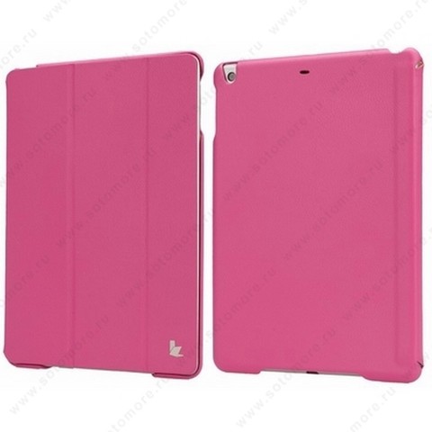 Чехол-книжка Jisoncase Executive для Apple iPad Air 1 ярко-розовый JS-ID5-01H