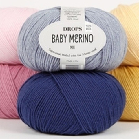 DROPS BABY MERINO (100% мериносовая шерсть, 50гр/175м)