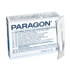 Лезвия для скальпеля одноразовые стерильные Парагон(Paragon) N21 Р307  (100шт/упк)