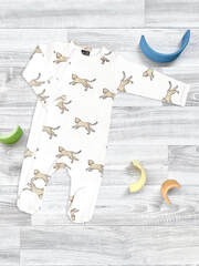 Комбинезон Mjölk Sleep and Play Гепарды, уценка