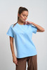 Футболка  женская голубая 