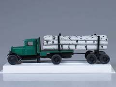 ZIS-5 Timber trailer biaxial with forest birch LOMO-AVM 1:43