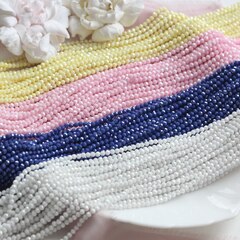 Цирконий кубический (фианит) граненый, розовый, 3 мм нить, К063