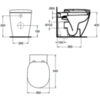 Чаша унитаза напольного под бачок Ideal Standard Connect E8034MA