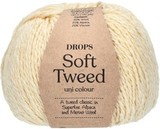 Пряжа Drops Soft Tweed 01 натуральный