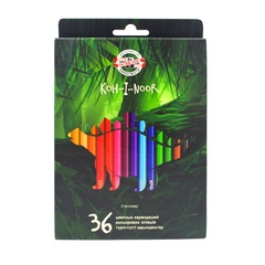 Карандаши цветные KOH-I-NOOR DINO 3595, 36цв, картон.упак. с подвесом