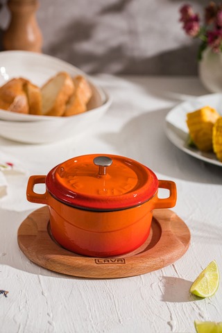 Подставка для сервировки овальная LAVA 15х18см