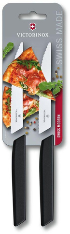 Набор ножей кухонных Victorinox Swiss Modern (6.9003.12WB) компл.:2шт черный блистер