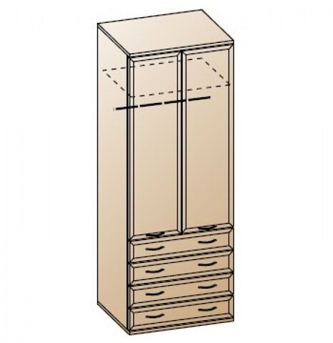 ШК-1006. Карина Шкаф для одежды и белья