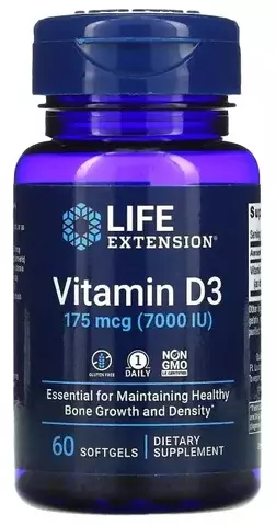 Life Extension Vitamin D3, 7000 МЕ, 60 шт. c iHerb