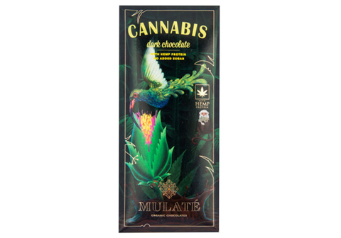 Горький шоколад с белком каннабиса, 80г