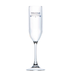 CHAMPAGNE GLASS, PARTY – WELCOME TO LIFE – POLYCARBONATE 6 UN