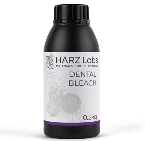 Фотополимер HARZ Labs Dental Bleach, бесцветный (0,5 кг)