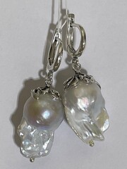 Азалия (серьги из серебра)