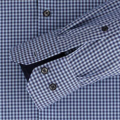 Рубашка мужская Venti Modern Fit 123942400-100 в сине-голубую клеточку