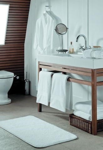 Коврик для ванной 60х90 Hamam Glam Suite белый