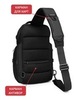 Картинка рюкзак однолямочный Ozuko 9809 Black - 4