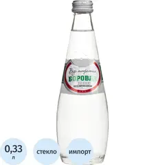 Вода минеральная BOROVAYA природная негазированная стекло 0,33л