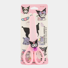 
          Ножницы канцелярские детские 13,5 см, с чехлом, серия "Куроми", MC-Basir, с закругленными концами для резки бумаги, картона и рукоделия, длина лезвия 6.5 см