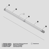 Шинопровод накладной/подвесной Maytoni Busbar trunkings trinity TRX005-311B