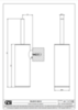 Gessi Rilievo 59519#727 Ершик туалетный настенный, Brushed Brass