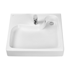 Раковина над стиральной машиной 60х61 Santek Клио 60 1WH501780 (с кронштейнами), керамика