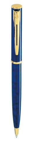 Ручка шариковая Waterman Apostrophe Lacquer Blue Marble GT, F (S0702860)