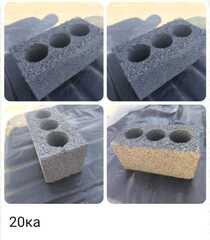 Блок керамзитовый 20х20х40 усиленный (круглый)